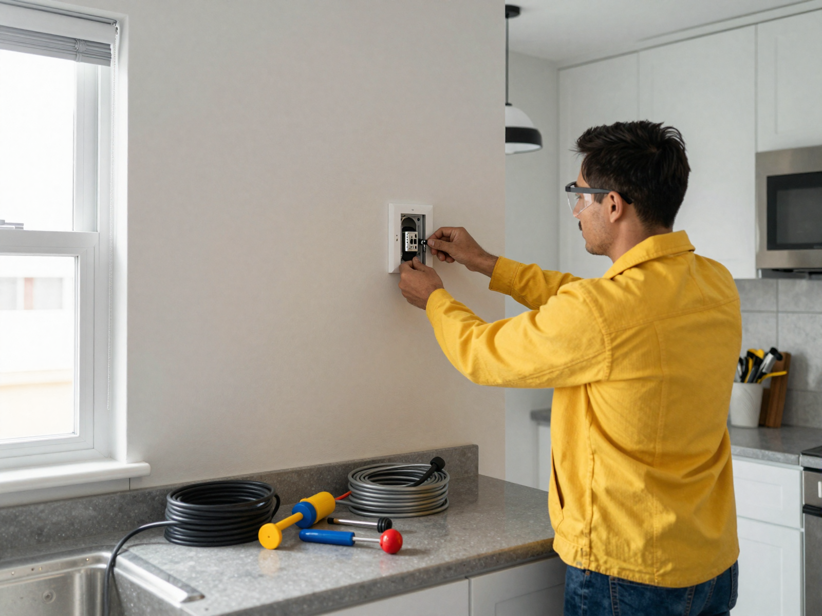 Residential electrical installation work